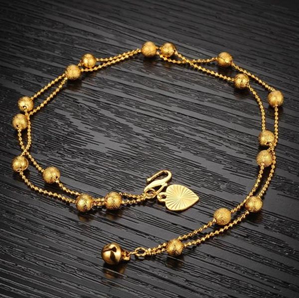 lucky 18k yellow gold filled double beads chain anklets jewelry women gift232l4618024, Red;blue
lucky 18k yellow gold filled double beads chain anklets jewelry women gift232l4618024, Red;blue