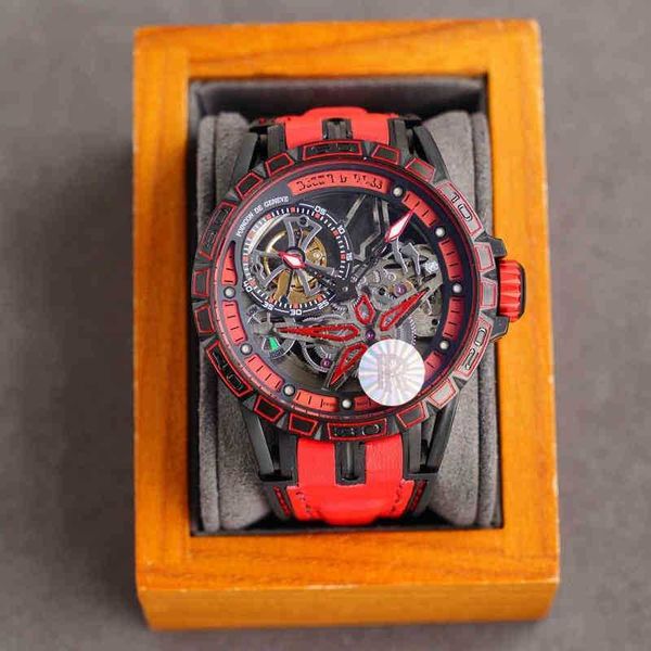 excalibur46 series fully hollowed out tourbillon watch with excellent double transparent visual effect
excalibur46 series fully hollowed out tourbillon watch with excellent double transparent visual effect