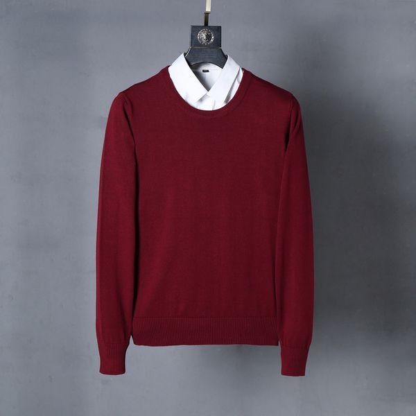 men's sweaters 2023 highquality small autumn winter longsleeved round neck solid color slimfit pullover 230809, White;black
men's sweaters 2023 highquality small autumn winter longsleeved round neck solid color slimfit pullover 230809, White;black