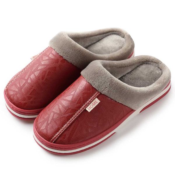 slippers pmoiste women winter home slippers leather waterproof non slip female slippers male plush warm indoor slippers for ladies, Black
slippers pmoiste women winter home slippers leather waterproof non slip female slippers male plush warm indoor slippers for ladies, Black