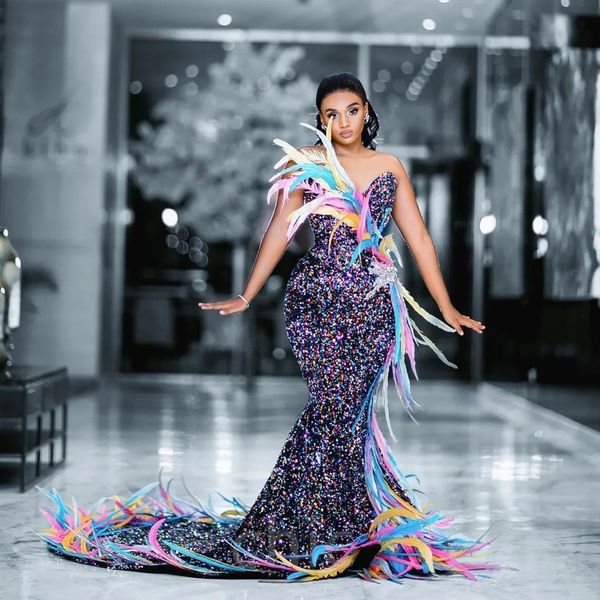 plus size2024 arabic aso ebi colorful mermaid prom dresses feather sequined lace evening formal party second reception birthday engagement g, Black
plus size2024 arabic aso ebi colorful mermaid prom dresses feather sequined lace evening formal party second reception birthday engagement g, Black