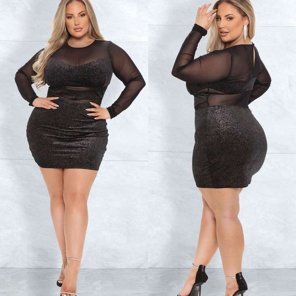 large size womens clothing autumn and winter see through dress mesh stitching bright silk tight fitting skirt, Black;gray
large size womens clothing autumn and winter see through dress mesh stitching bright silk tight fitting skirt, Black;gray