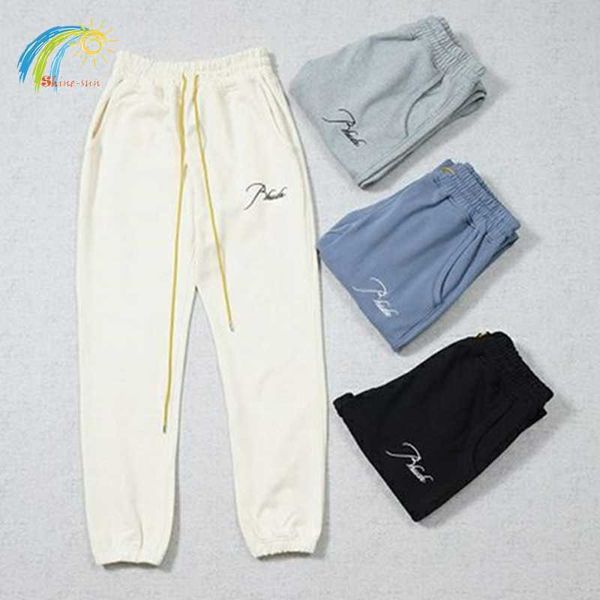 men women streetwear joggers embroidery rhude trousers casual oversize rhude sweatpants inside tags, Black
men women streetwear joggers embroidery rhude trousers casual oversize rhude sweatpants inside tags, Black