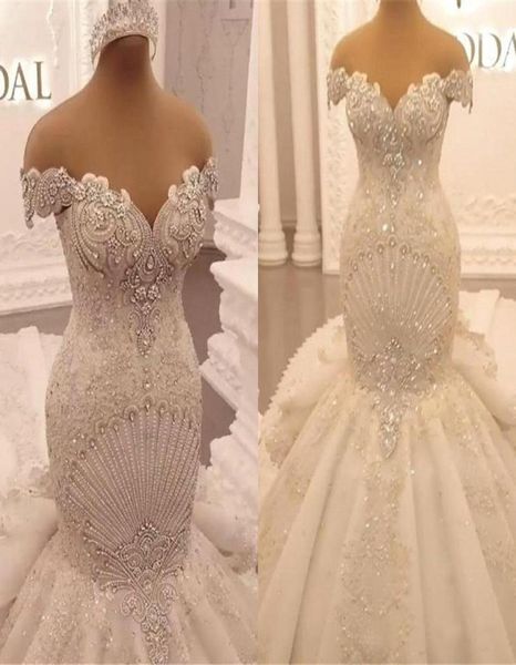 luxury appliques lace mermaid wedding dress 2023 elegant off shoulder crystal backless ruffles arabic dubai bridal gowns vestidos 1431575, White
luxury appliques lace mermaid wedding dress 2023 elegant off shoulder crystal backless ruffles arabic dubai bridal gowns vestidos 1431575, White