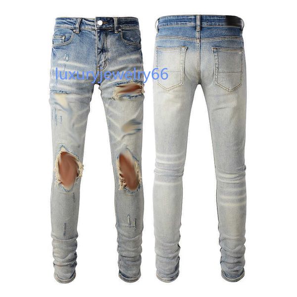 mens jeans classic hip hop pants stylist jeans distressed ripped biker jean slim fit motorcycle denim jeans, Blue
mens jeans classic hip hop pants stylist jeans distressed ripped biker jean slim fit motorcycle denim jeans, Blue