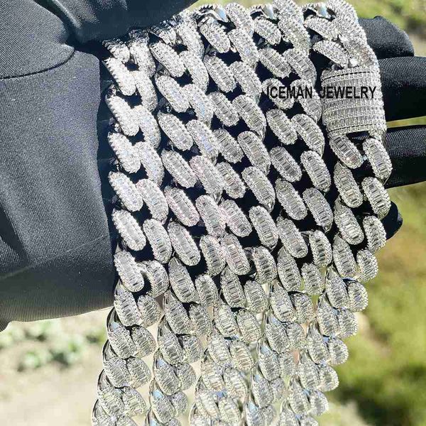iceman jewelry 17mm hip hop cuban link bracelet iced out cuban link chain diamond baguette cuban link chain for men, Silver
iceman jewelry 17mm hip hop cuban link bracelet iced out cuban link chain diamond baguette cuban link chain for men, Silver