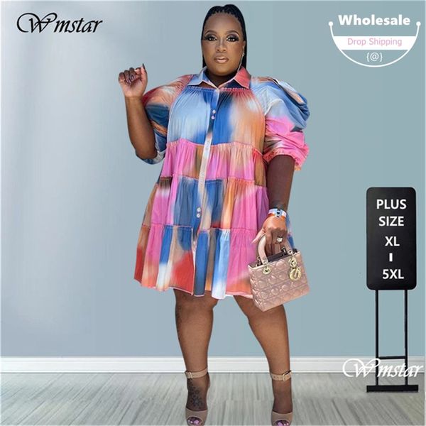 plus size dresses wmstar size women's clothestie dye loose drap sleeve casual cute ball gown shirts midi dress wholesale drop 230809, Black
plus size dresses wmstar size women's clothestie dye loose drap sleeve casual cute ball gown shirts midi dress wholesale drop 230809, Black
