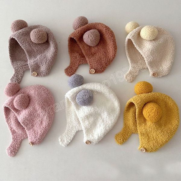 new baby hat boys girls cute pompom caps bonnet autumn winter ear warm beanie newborn children hats solid coral fleece kids caps, Yellow
new baby hat boys girls cute pompom caps bonnet autumn winter ear warm beanie newborn children hats solid coral fleece kids caps, Yellow