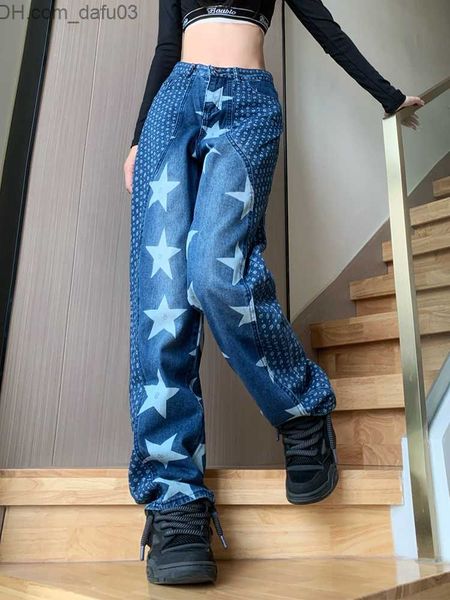 women's pants capris tigena american high street stars print jeans women 2023 new fashion design patch work high waist jeans women', Black;white
women's pants capris tigena american high street stars print jeans women 2023 new fashion design patch work high waist jeans women', Black;white