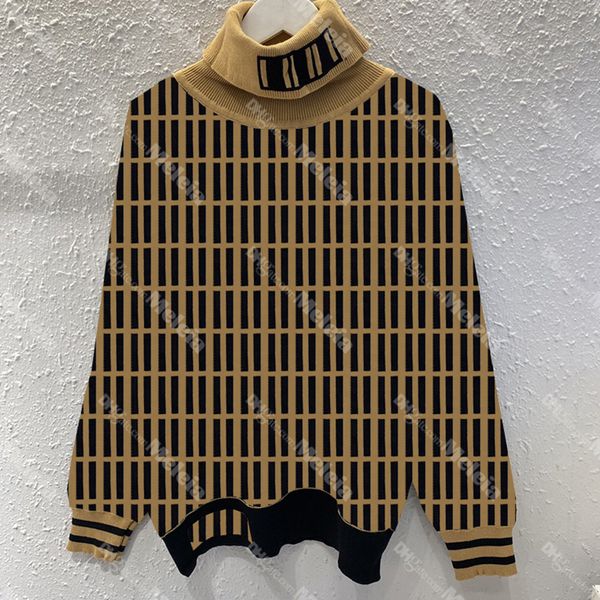 high neck sweaters women letter knitted sweater designer jacquard vintage sweater for womens, White;black
high neck sweaters women letter knitted sweater designer jacquard vintage sweater for womens, White;black