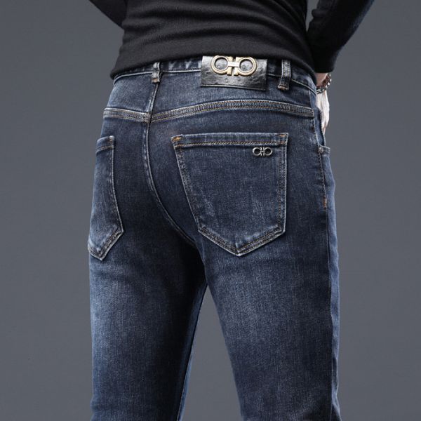 men's jeans autumn winter stylish straight cargo vintage designer clothes denim long korean fashion men motorcycle work stretch trouser, Blue
men's jeans autumn winter stylish straight cargo vintage designer clothes denim long korean fashion men motorcycle work stretch trouser, Blue