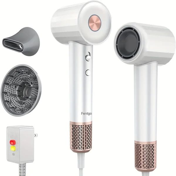 fentgo hair dryer - negative ionic, brushless motor, constant temperature, quiet & fast drying - perfect for home & travel
fentgo hair dryer - negative ionic, brushless motor, constant temperature, quiet & fast drying - perfect for home & travel