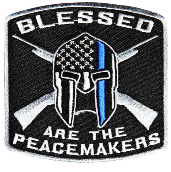 blessed are the peacemakers thin blue line for law enforcement embroidery patch iron on clothing decor 35375 inch 6662819, Black
blessed are the peacemakers thin blue line for law enforcement embroidery patch iron on clothing decor 35375 inch 6662819, Black
