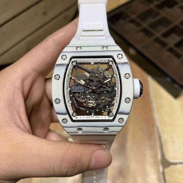 richa business leisure rm035 automatic mechanical mill r watch white carbon fiber tape trend men
richa business leisure rm035 automatic mechanical mill r watch white carbon fiber tape trend men