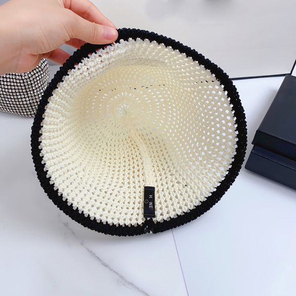 designer ball caps women's inverted triangle colored ice silk bucket hat straw knitted fisherman hat hollow out sunshade sunscreen dome, Blue;gray
designer ball caps women's inverted triangle colored ice silk bucket hat straw knitted fisherman hat hollow out sunshade sunscreen dome, Blue;gray