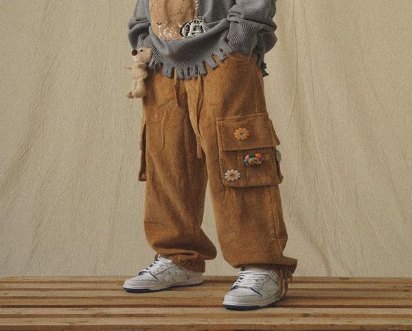 japanese streetwear corduroy pants male vintage brown cargo pockets oversized korean wide leg hip hop trousers2206655, Black
japanese streetwear corduroy pants male vintage brown cargo pockets oversized korean wide leg hip hop trousers2206655, Black