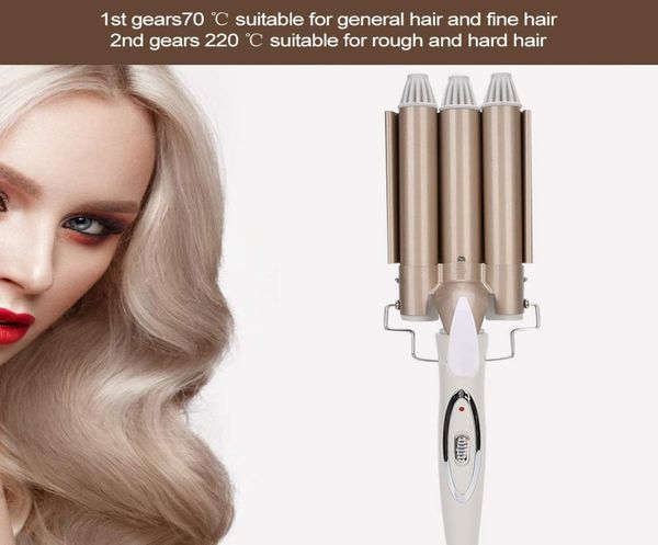 professional 110220v hair curling iron ceramic triple barrel curler hair waver styling tools styler6258041
professional 110220v hair curling iron ceramic triple barrel curler hair waver styling tools styler6258041