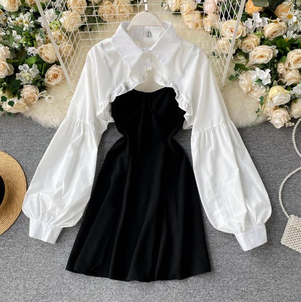 set women ice lady two piece dress girls puffed sleeve blouse short style halter elegant puff bodycon mini skirt outfits summer korean suit, White
set women ice lady two piece dress girls puffed sleeve blouse short style halter elegant puff bodycon mini skirt outfits summer korean suit, White