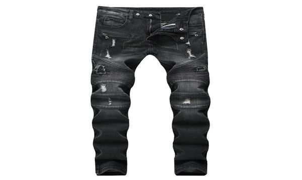 new men distressed ripped jeans designer straight motorcycle biker jeans causal denim pants streetwear style mens jeans cool men h7713257, Blue
new men distressed ripped jeans designer straight motorcycle biker jeans causal denim pants streetwear style mens jeans cool men h7713257, Blue