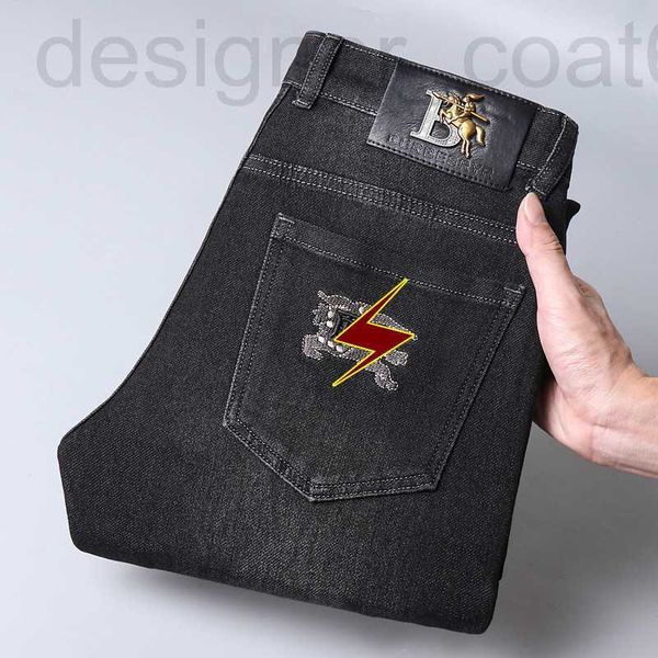 men's jeans designer heavy black grey jeans in autumn and winter, male european goods, big brand embroidery, slim fitting pants, popula, Blue
men's jeans designer heavy black grey jeans in autumn and winter, male european goods, big brand embroidery, slim fitting pants, popula, Blue