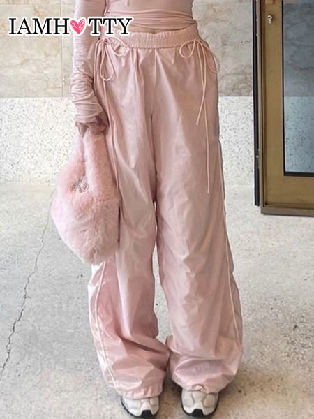 women's pants capris iamty pink cargo pants y2k aesthetic high waist drawstring baggy sweatpants women casual cute wide leg joggers tro, Black;white
women's pants capris iamty pink cargo pants y2k aesthetic high waist drawstring baggy sweatpants women casual cute wide leg joggers tro, Black;white