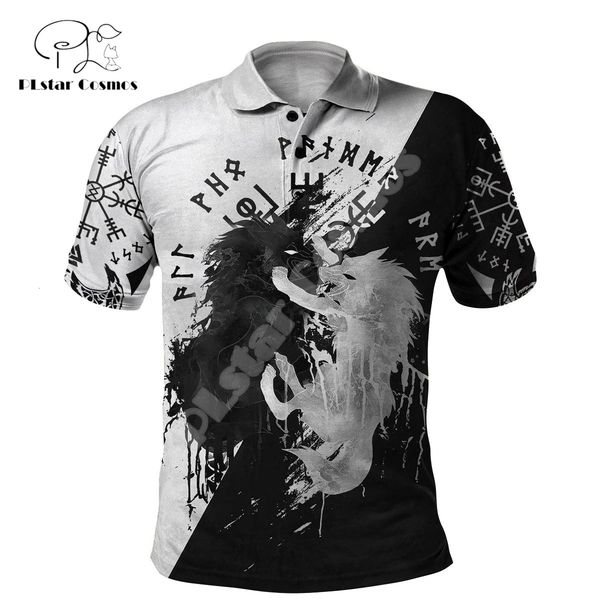 men's polos nordic mythology warrior odin fenrir wolf tattoo 3dprint harajuku streetwear casual collar polo shirts summer short sleeves, White;black
men's polos nordic mythology warrior odin fenrir wolf tattoo 3dprint harajuku streetwear casual collar polo shirts summer short sleeves, White;black