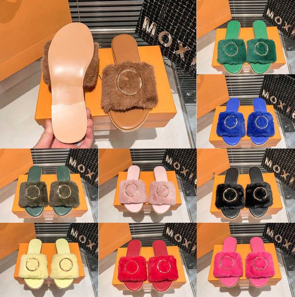 2023 women fur slippers sandals lock it flat mule monograms wool gold circles outdoor slipper furry fluffy designer luxury fashion ladies wi, Black
2023 women fur slippers sandals lock it flat mule monograms wool gold circles outdoor slipper furry fluffy designer luxury fashion ladies wi, Black