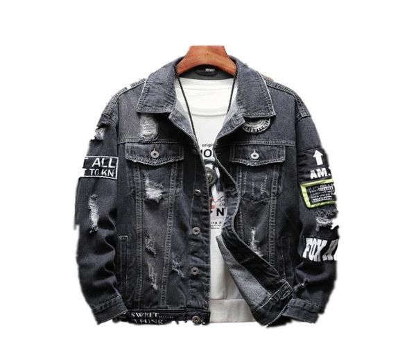 2 colours harajuku patchwork frayed rock vintage black blue denim jacket men punk sudadera hole streetwear hip hop ruched washed9157211, Black;brown
2 colours harajuku patchwork frayed rock vintage black blue denim jacket men punk sudadera hole streetwear hip hop ruched washed9157211, Black;brown