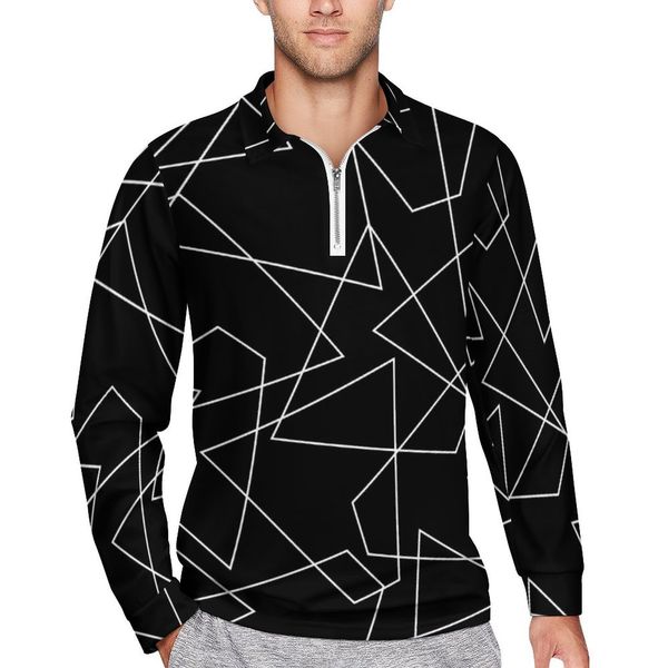 men's polos abstract geometry casual polo shirts white line print tshirts long sleeve design shirt autumn street style oversized clothe, White;black
men's polos abstract geometry casual polo shirts white line print tshirts long sleeve design shirt autumn street style oversized clothe, White;black