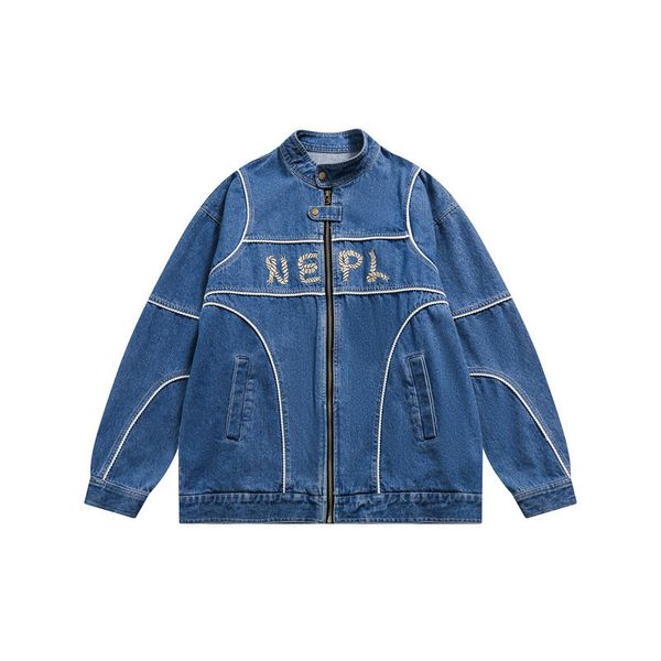 mens jackets retro line decoration denim jacket men women couple loose zipper cowboy coats spring fashion jeans 230809, Black;brown
mens jackets retro line decoration denim jacket men women couple loose zipper cowboy coats spring fashion jeans 230809, Black;brown