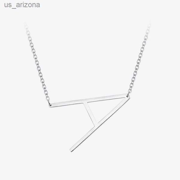 enfashion letter necklaces pendants alfabet initial necklace stainless steel choker necklace women jewelry kolye collier collare l230620, Silver
enfashion letter necklaces pendants alfabet initial necklace stainless steel choker necklace women jewelry kolye collier collare l230620, Silver