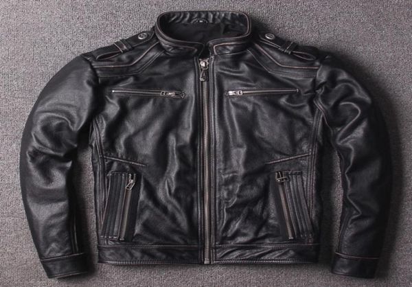 2018 affliction geuine leather jackets edged vintage stamped criss back stand collar men motorcycle jacket8242553, Black
2018 affliction geuine leather jackets edged vintage stamped criss back stand collar men motorcycle jacket8242553, Black