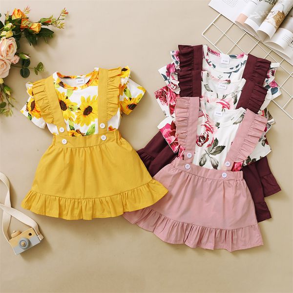 kids girls skirts sets fashion floral printed ruffle t-shirts solid color suspender dress infant toddle baby casual clothing 3 pcs suits 1-, White
kids girls skirts sets fashion floral printed ruffle t-shirts solid color suspender dress infant toddle baby casual clothing 3 pcs suits 1-, White