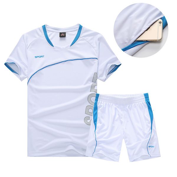 men's tracksuits sports suit men's summer soccer set quick dry football training suit short sleeves sportswear kit wth pockets bre, Gray
men's tracksuits sports suit men's summer soccer set quick dry football training suit short sleeves sportswear kit wth pockets bre, Gray