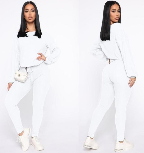 autumn women solid 2 piece set tracksuit o neck long sleeve t shirt crop pants skinny legging suits fashion female clothing x01516766, Gray
autumn women solid 2 piece set tracksuit o neck long sleeve t shirt crop pants skinny legging suits fashion female clothing x01516766, Gray