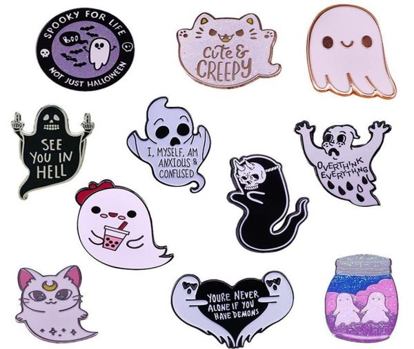 pins brooches cute black white ghost enamel pin collection halloween creepy scary spooky boba cat ghosts boo brooch horror gothic26125322, Gray
pins brooches cute black white ghost enamel pin collection halloween creepy scary spooky boba cat ghosts boo brooch horror gothic26125322, Gray