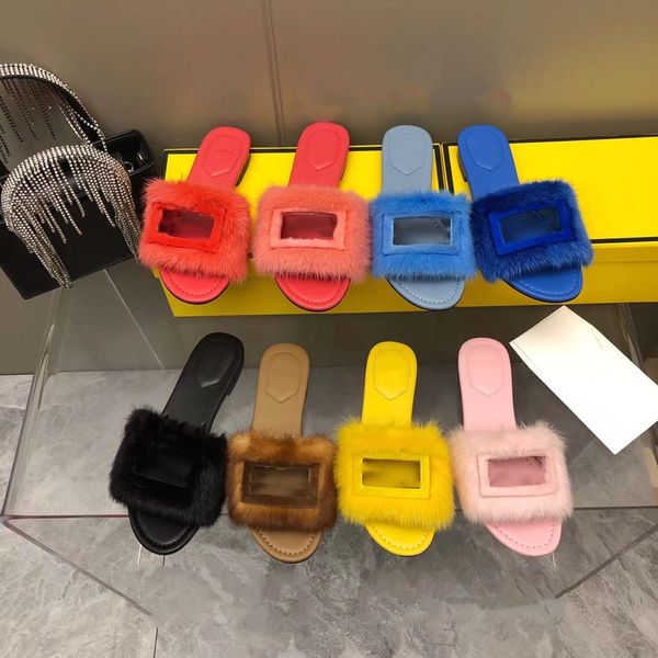womens fuzzy mink hair fur slipper sandales luxury designer shoe signature fluffy slippers popular slides flat f hollow out indoor baguette, Black
womens fuzzy mink hair fur slipper sandales luxury designer shoe signature fluffy slippers popular slides flat f hollow out indoor baguette, Black