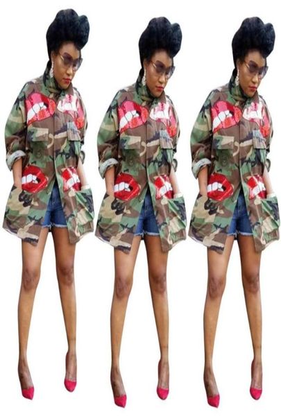 woman jacket women spring autumn new lips jacket lapel retro tannin wind cotton loose camouflage fashion coat5606829, Black;brown
woman jacket women spring autumn new lips jacket lapel retro tannin wind cotton loose camouflage fashion coat5606829, Black;brown