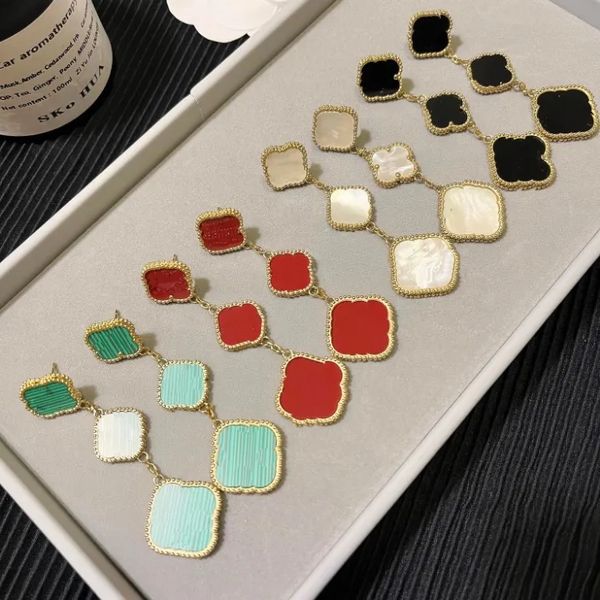 four-leaf clover earrings designer logo drop earring fashion love gift summer jewelry engagement travel gift earrings no fade jewelry, Golden
four-leaf clover earrings designer logo drop earring fashion love gift summer jewelry engagement travel gift earrings no fade jewelry, Golden