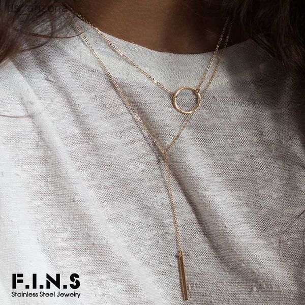 f.i.n.s minimalist layered stainless steel necklace for women circle bar pendants chokers necklace women fashion l230620, Silver
f.i.n.s minimalist layered stainless steel necklace for women circle bar pendants chokers necklace women fashion l230620, Silver