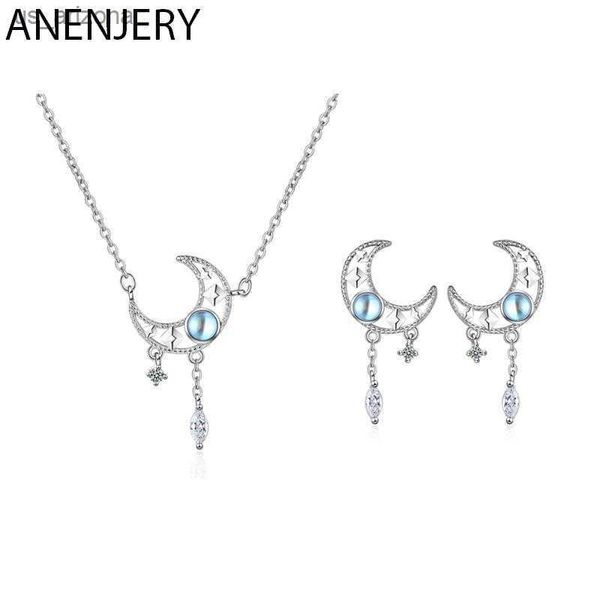 anenjery silver color crescent moon zircon jewelry set fashion moonstone tassel pendant necklace earring jewelry set for women l230620
anenjery silver color crescent moon zircon jewelry set fashion moonstone tassel pendant necklace earring jewelry set for women l230620