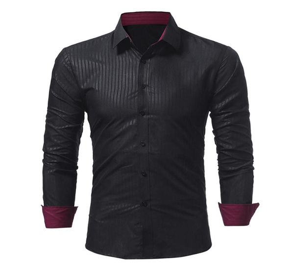 fashion male shirt longsleeves classic dark stripes embossed mens dress shirts slim men shirt 3xl3836520, White;black
fashion male shirt longsleeves classic dark stripes embossed mens dress shirts slim men shirt 3xl3836520, White;black