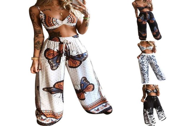 2 pecs suit summer tracksuit sets womens outfits boho beach style print underwear loose wide leg pants ropa mujer2965376, White
2 pecs suit summer tracksuit sets womens outfits boho beach style print underwear loose wide leg pants ropa mujer2965376, White