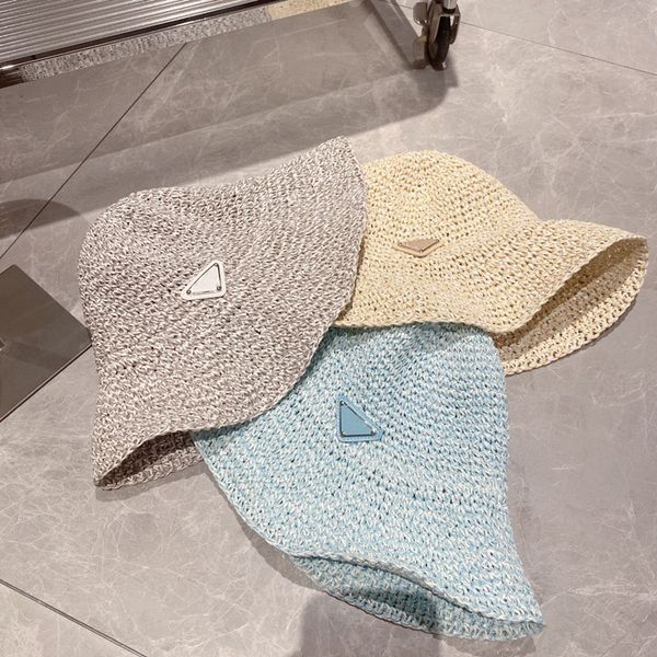 designer bucket hats for women luxurys straw hat fashion hand woven cap mens summer caps beach hats big brim hats sun buckets hat, Blue;gray
designer bucket hats for women luxurys straw hat fashion hand woven cap mens summer caps beach hats big brim hats sun buckets hat, Blue;gray