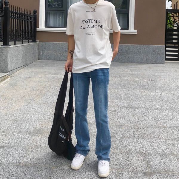 men's jeans 2024 vintage 517 style midline flared jeans vujade kz813 230809, Blue 
men's jeans 2024 vintage 517 style midline flared jeans vujade kz813 230809, Blue