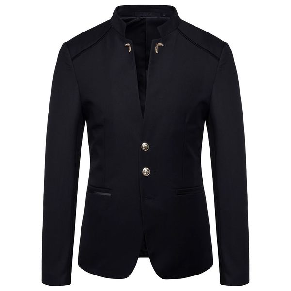 men's suits blazers men blazer coat spring fashion button decorative chinese style slim fit stand collar solid color suit jacket 230808, White;black
men's suits blazers men blazer coat spring fashion button decorative chinese style slim fit stand collar solid color suit jacket 230808, White;black