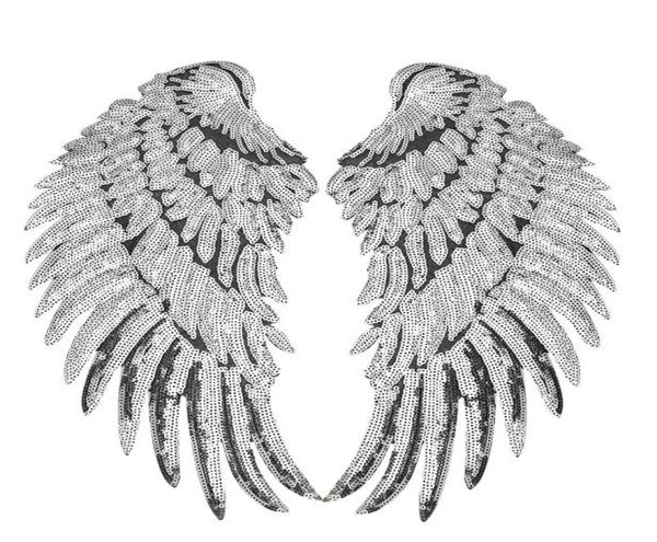 1 pair sequined wings patch for clothing bags iron on embroidery patches for jeans jacket diy sew on embroidery badge sequines8299105, Black
1 pair sequined wings patch for clothing bags iron on embroidery patches for jeans jacket diy sew on embroidery badge sequines8299105, Black