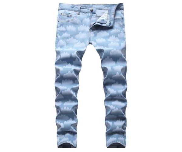 men039s jeans printed blue sky white cloud jeans straight leg light color trousers99273069208754
men039s jeans printed blue sky white cloud jeans straight leg light color trousers99273069208754