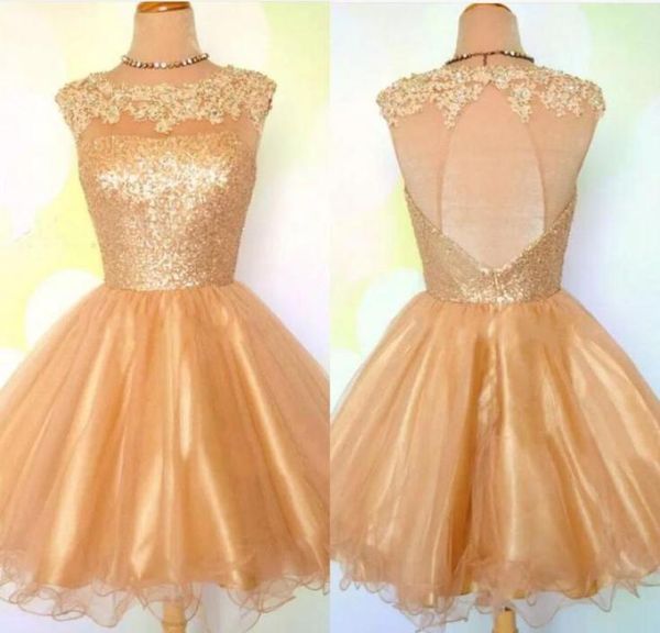 short a line homecoming dresses sheer jewel neck 2017 golden sequin mini cocktail party dresses for girls short prom dresses s88718933623, Blue;pink
short a line homecoming dresses sheer jewel neck 2017 golden sequin mini cocktail party dresses for girls short prom dresses s88718933623, Blue;pink