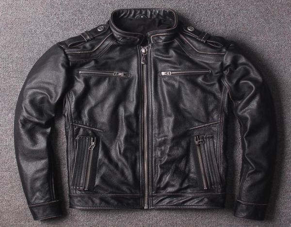 2018 affliction geuine leather jackets edged vintage stamped criss back stand collar men motorcycle jacket7797374, Black
2018 affliction geuine leather jackets edged vintage stamped criss back stand collar men motorcycle jacket7797374, Black
